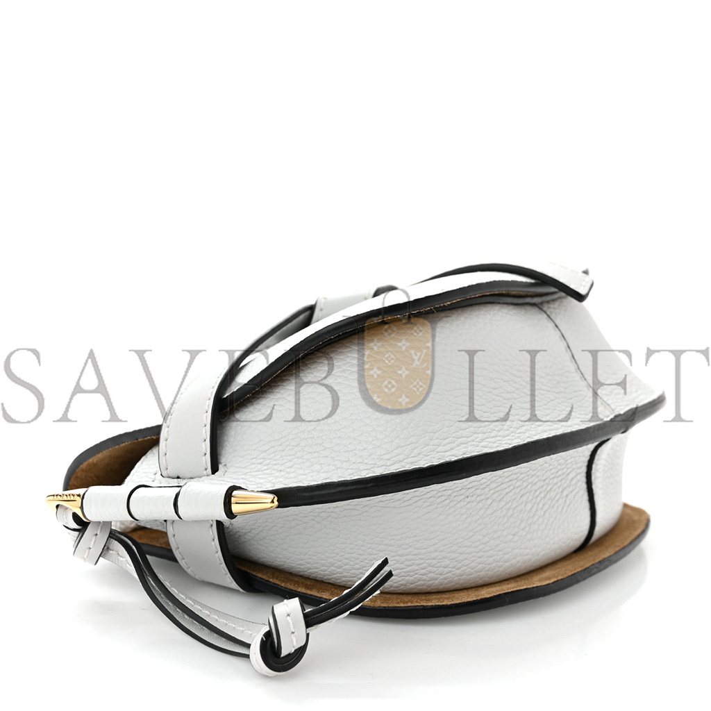 LOEWE GATE PURSE IN WHITE (20*12*7cm)