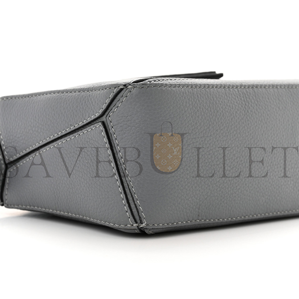 LOEWE CALFSKIN MINI BAG ASPHALT GREY (18*12.5*8cm)