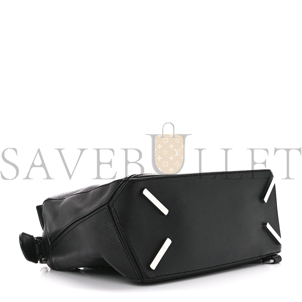 LOEWE CALFSKIN MEDIUM PUZZLE BAG BLACK (29*19.5*14cm)