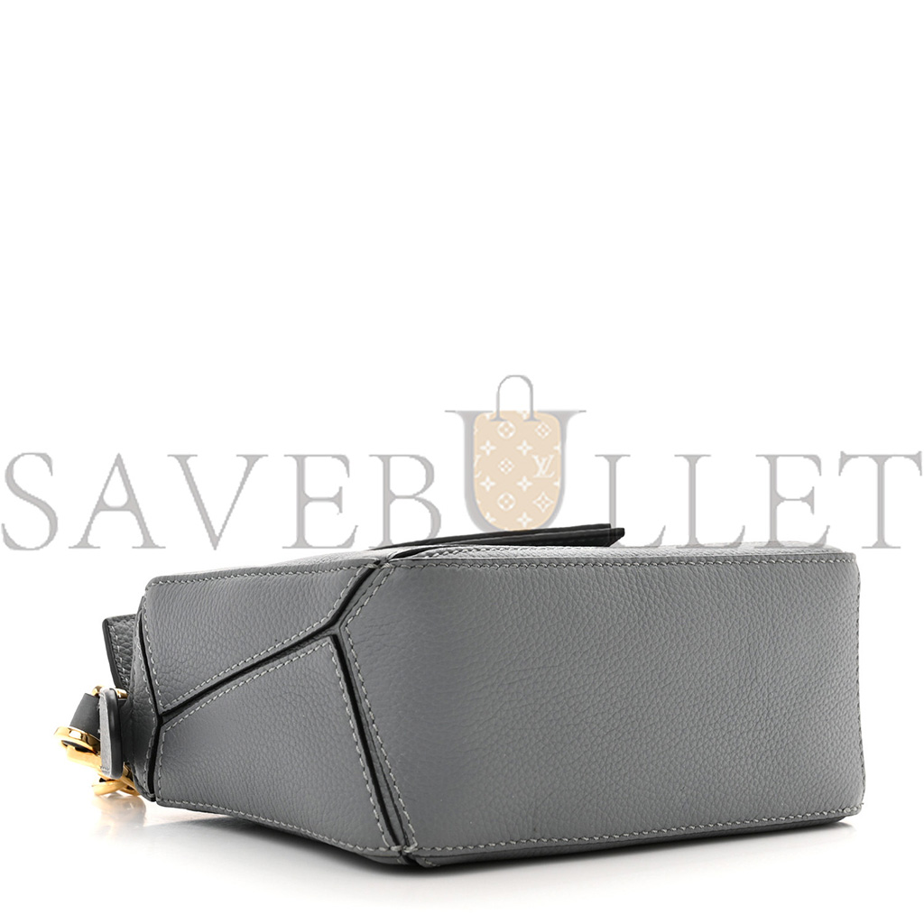 LOEWE CALFSKIN MINI BAG ASPHALT GREY (18*12.5*8cm)