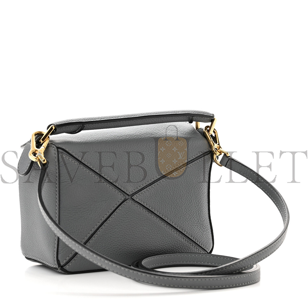 LOEWE CALFSKIN MINI BAG ASPHALT GREY (18*12.5*8cm)