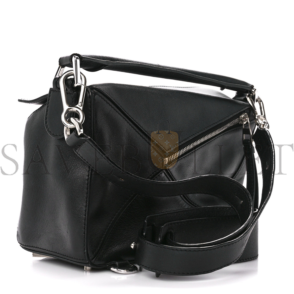 LOEWE CALFSKIN MEDIUM PUZZLE BAG BLACK (29*19.5*14cm)