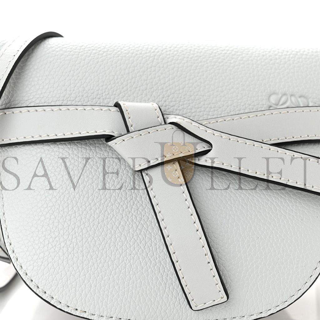 LOEWE GATE PURSE IN WHITE (20*12*7cm)