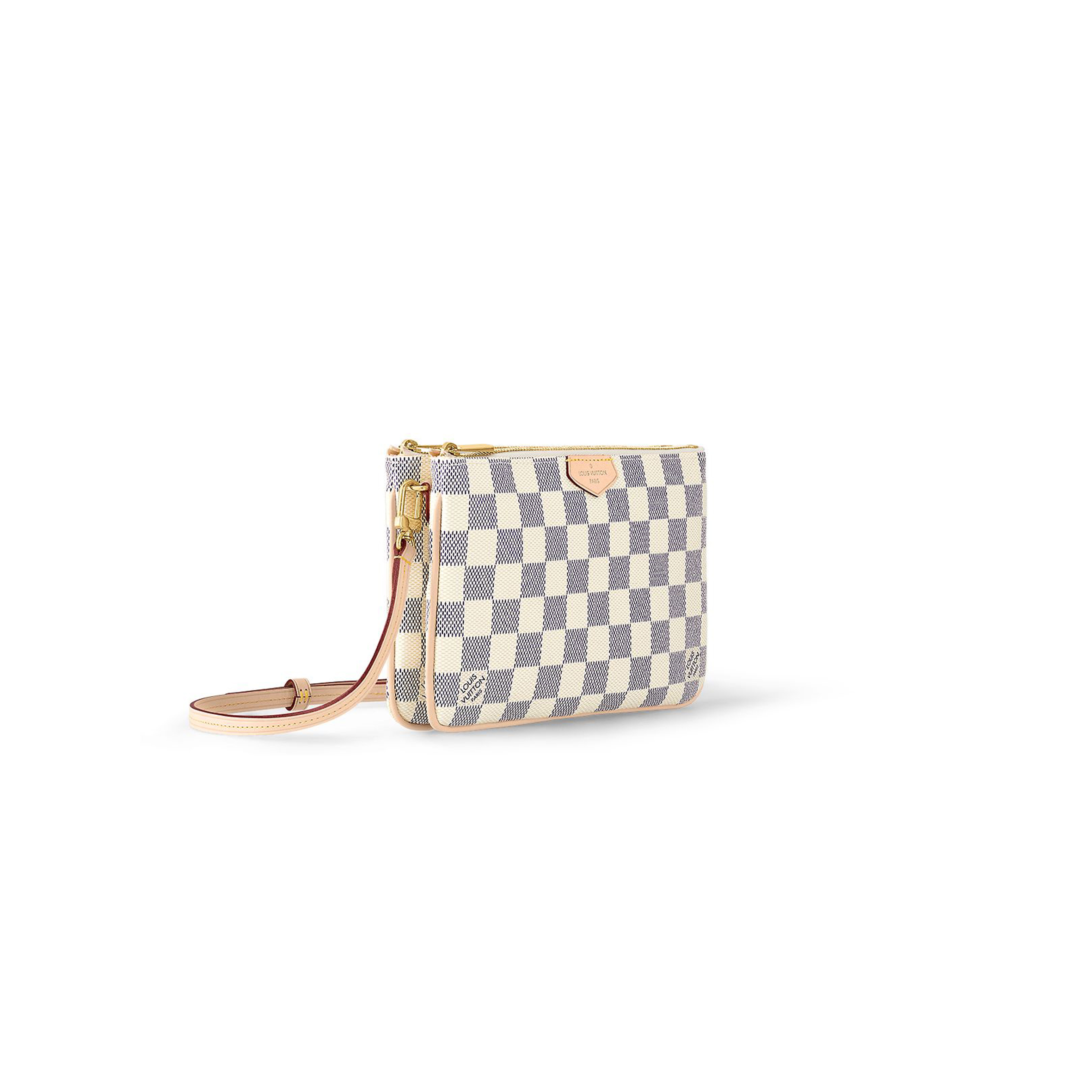 LOUIS VUITTON MASTER DOUBLE ZIP POCHETTE N60460 (20*12.5*3cm)