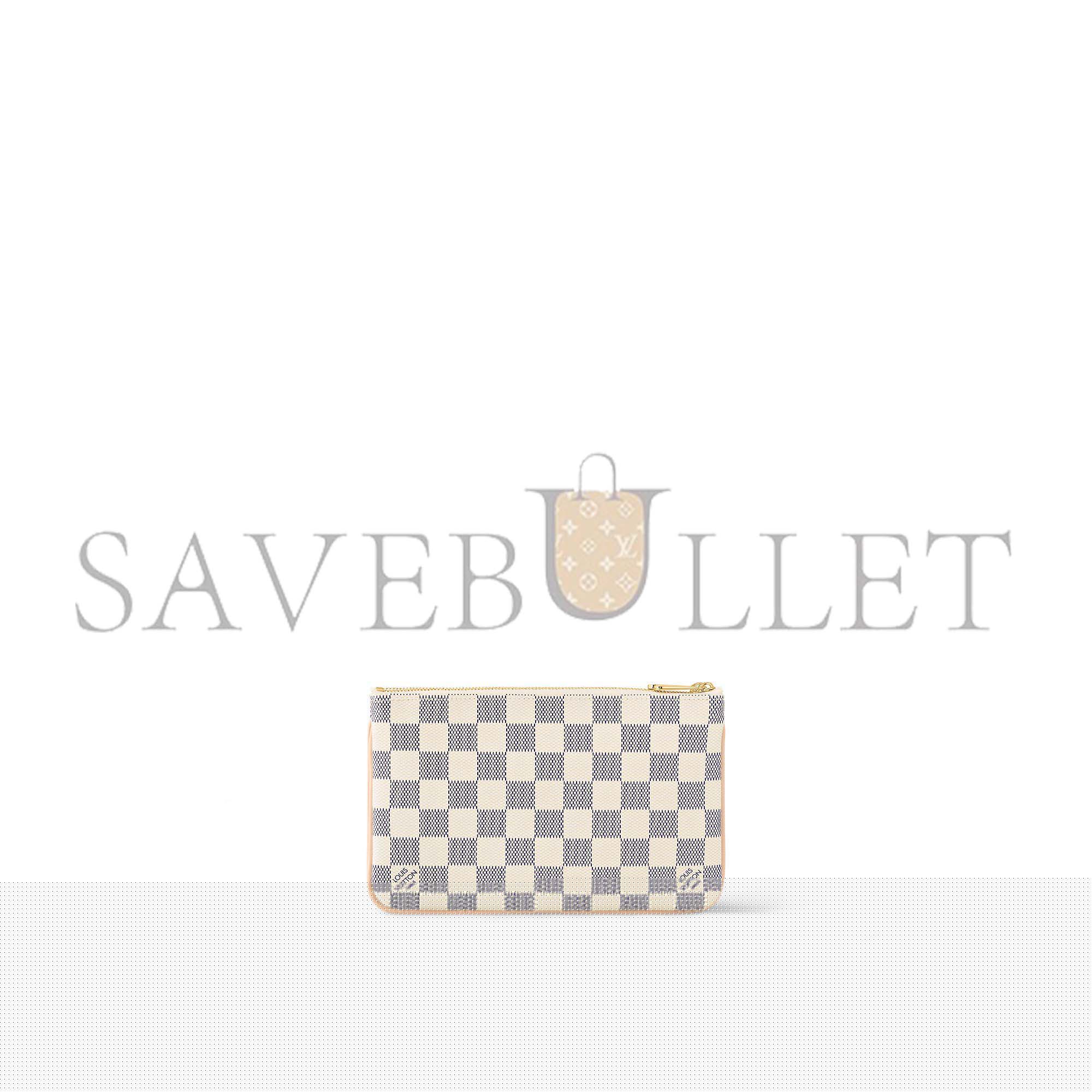 LOUIS VUITTON MASTER DOUBLE ZIP POCHETTE N60460 (20*12.5*3cm)