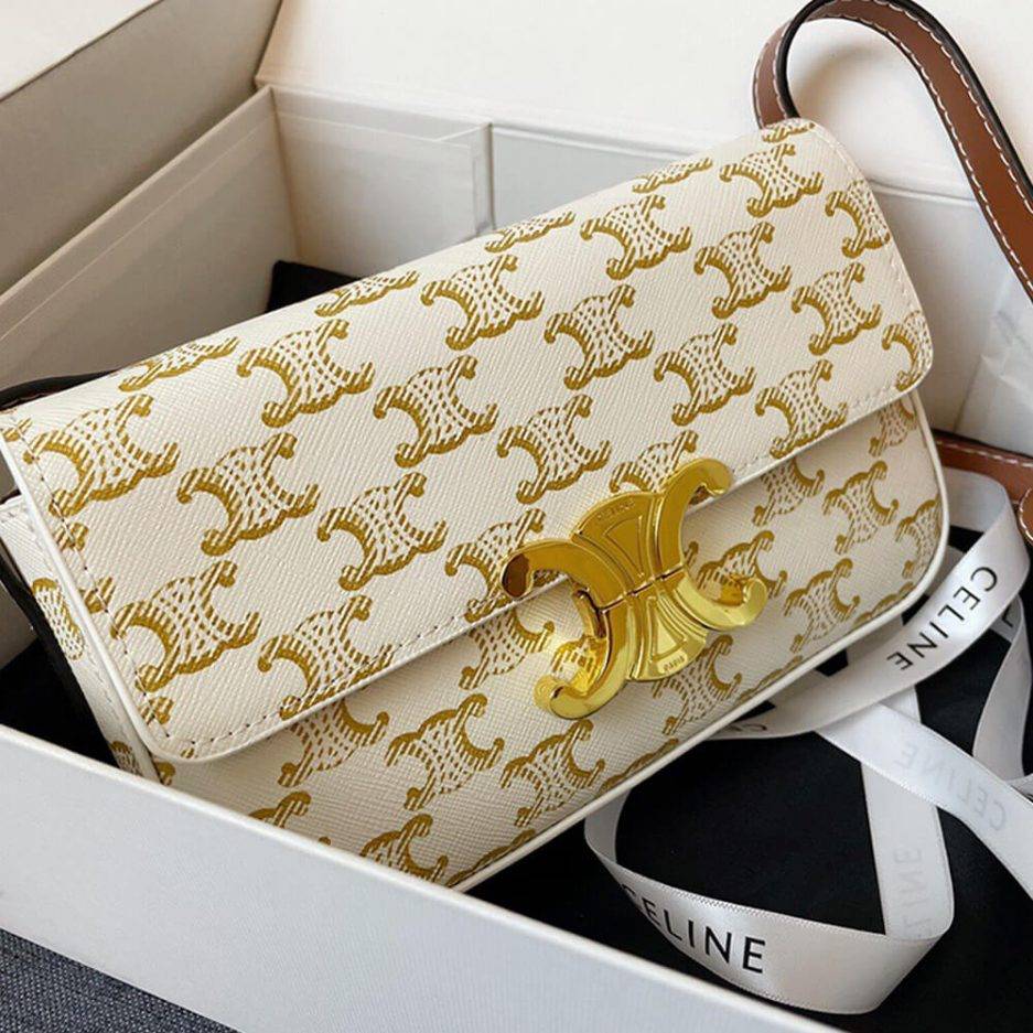 CELINE TRIOMPHE SHOULDER BAG 194142CUZ.01BC (20*10*4cm)