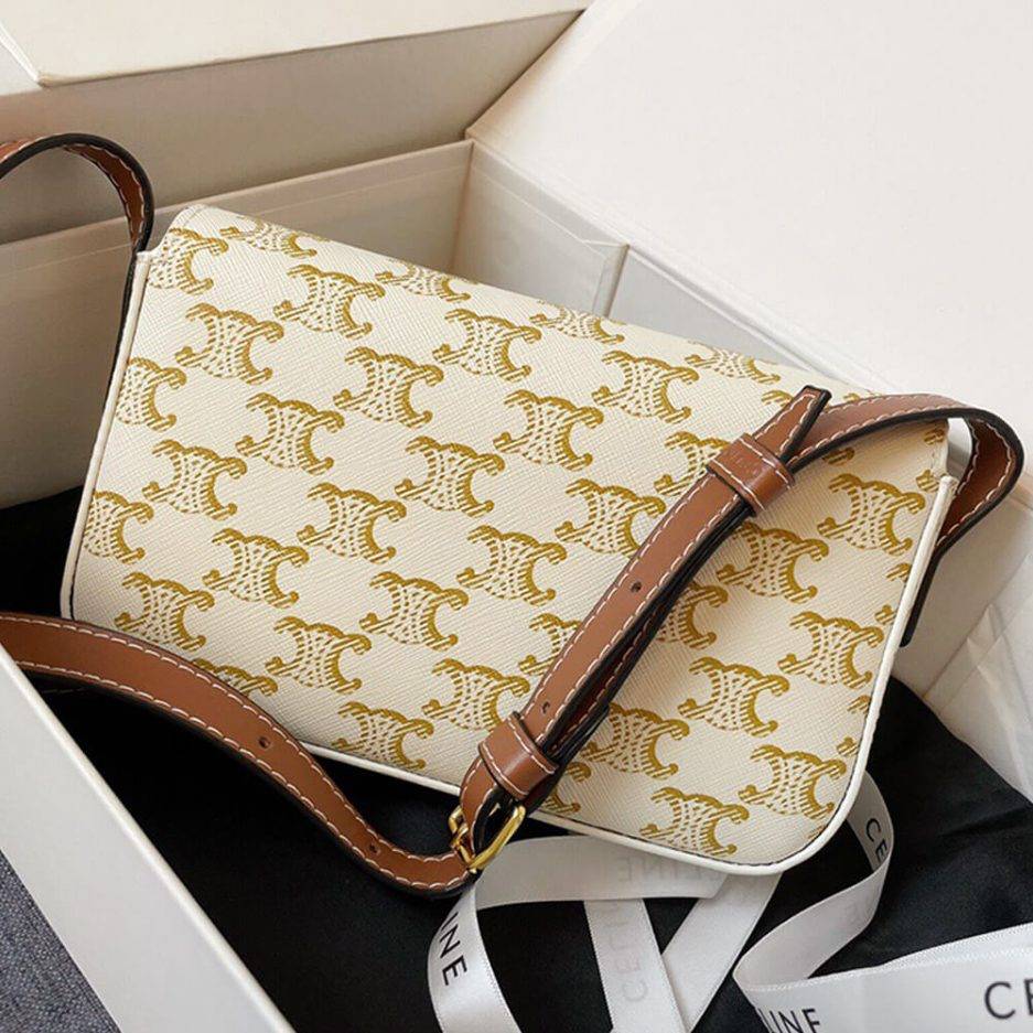 CELINE TRIOMPHE SHOULDER BAG 194142CUZ.01BC (20*10*4cm)