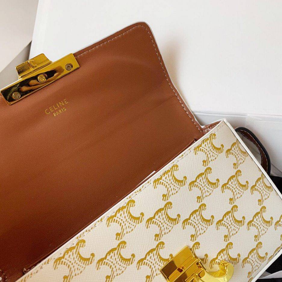 CELINE TRIOMPHE SHOULDER BAG 194142CUZ.01BC (20*10*4cm)