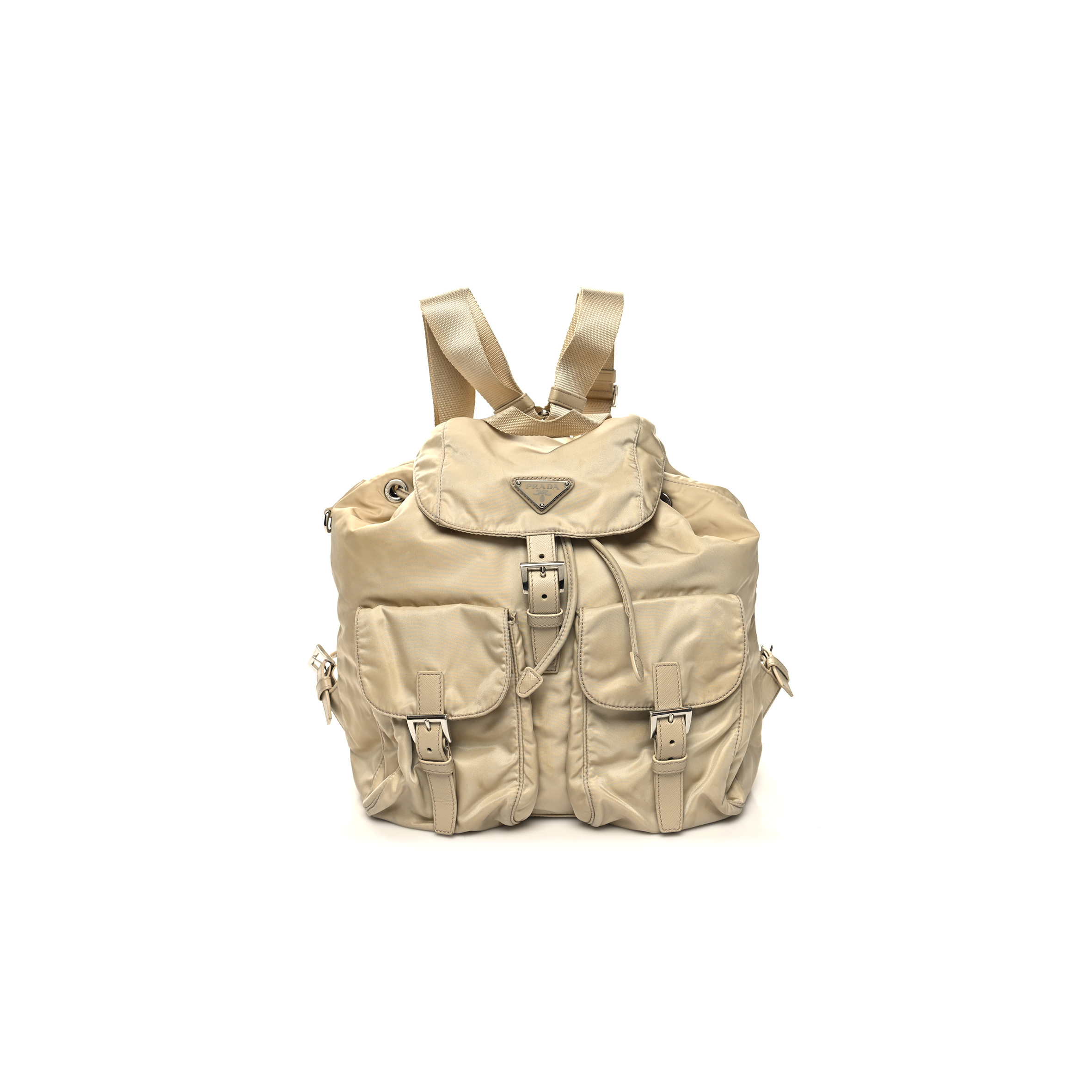 PRADA NYLON SAFFIANO MEDIUM BACKPACK DESERTO 1BZ811 (32*31*15cm)