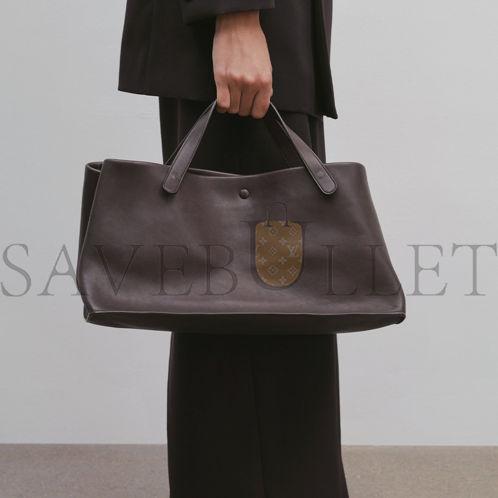 THE ROW IDAHO BAG IN LEATHER DARK BROWN W1593L72DBSHG (38*20*20cm)