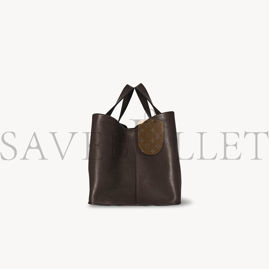 THE ROW IDAHO BAG IN LEATHER DARK BROWN W1593L72DBSHG (38*20*20cm)
