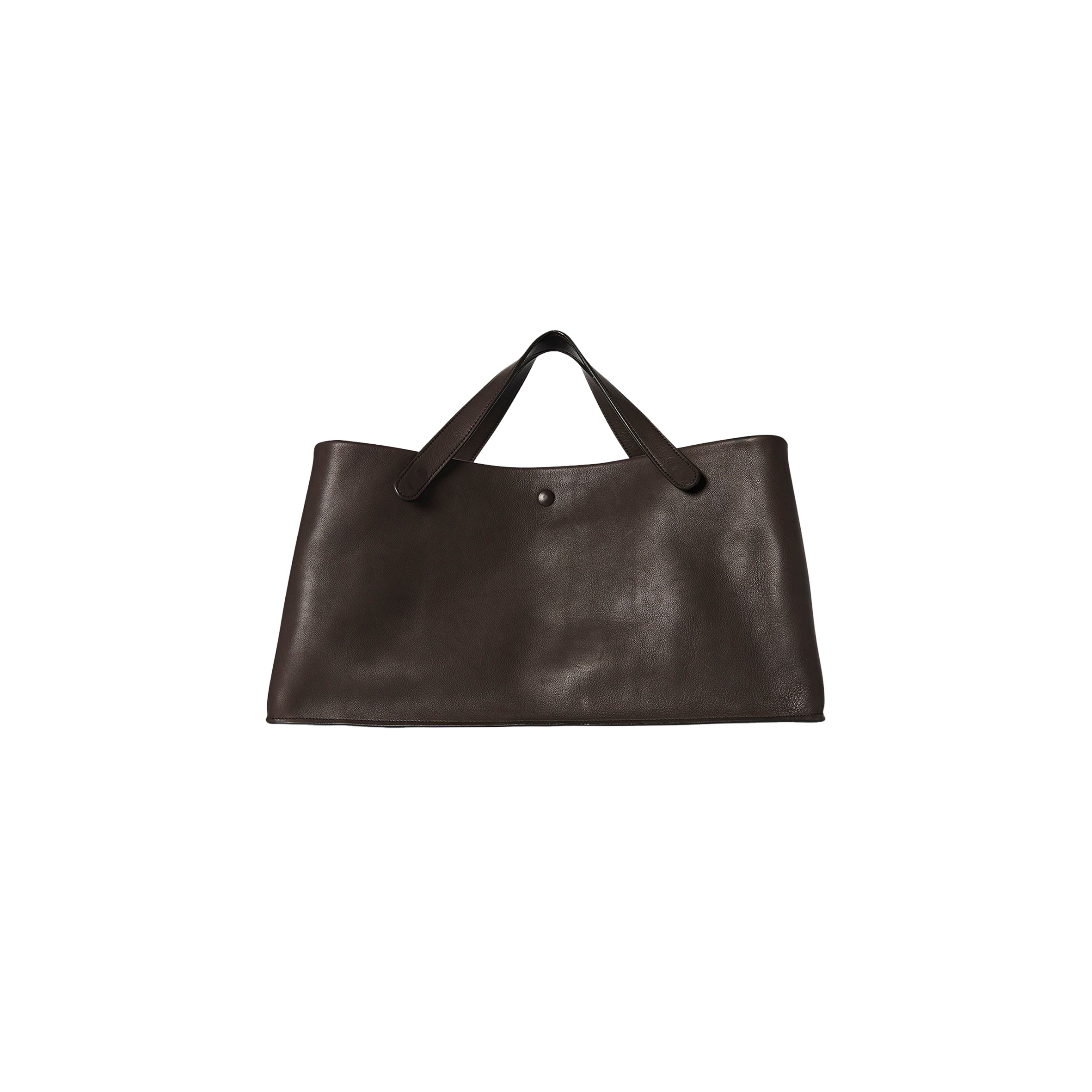 THE ROW IDAHO BAG IN LEATHER DARK BROWN W1593L72DBSHG (38*20*20cm)