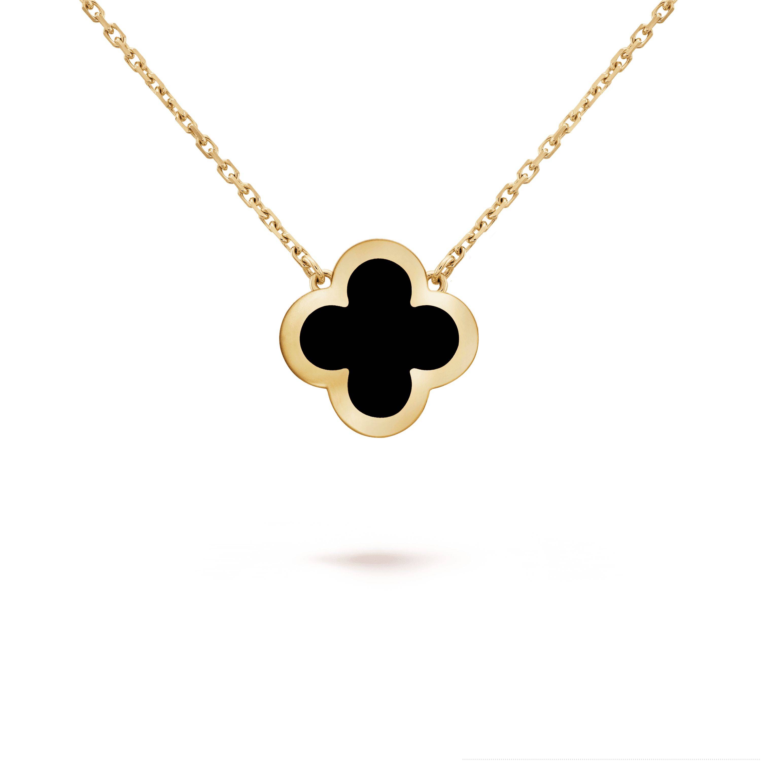 VAN CLEEF ARPELS PURE ALHAMBRA PENDANT - YELLOW GOLD, ONYX  VCARB13900