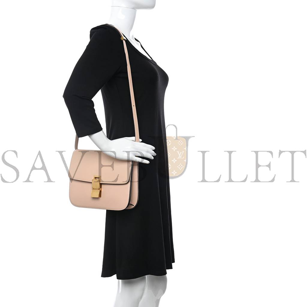 CELINE GOATSKIN MEDIUM CLASSIC BOX FLAP BAG (23*18*6cm)