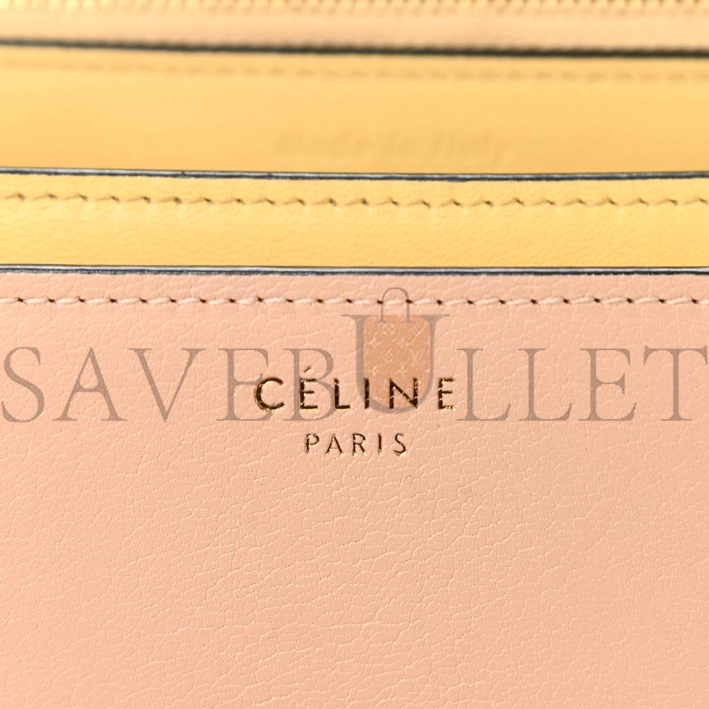 CELINE GOATSKIN MEDIUM CLASSIC BOX FLAP BAG (23*18*6cm)
