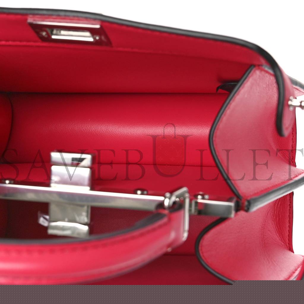 FENDI SHINY NAPPA PETITE PEEKABOO I SEE U SATCHEL LAMPONE (20*15*10cm)