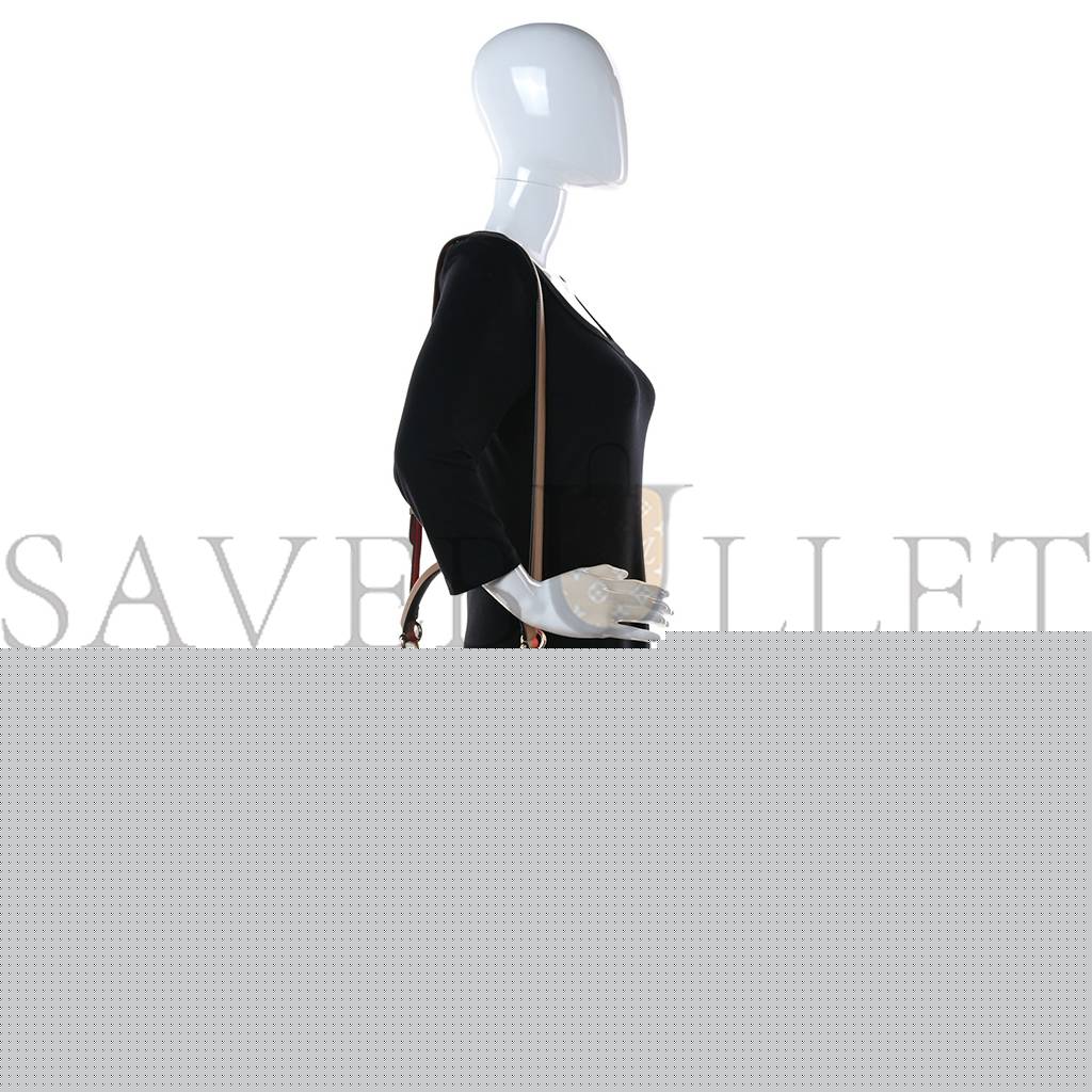 FENDI VITELLO SETA NAPPA PLEXIGLASS BI-COLOR MEDIUM PEEKABOO I SEE U SATCHEL MIELE SCURO TULIPANO (33*25*13cm)