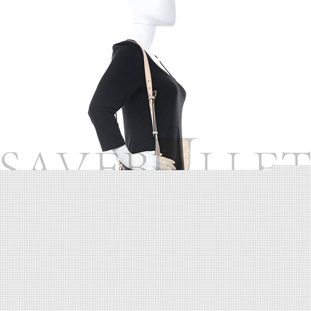 FENDI VITELLO SETA SHINY NAPPA PLEXIGLASS SMALL PEEKABOO I SEE U SATCHEL POUDRE (27*20*10cm)