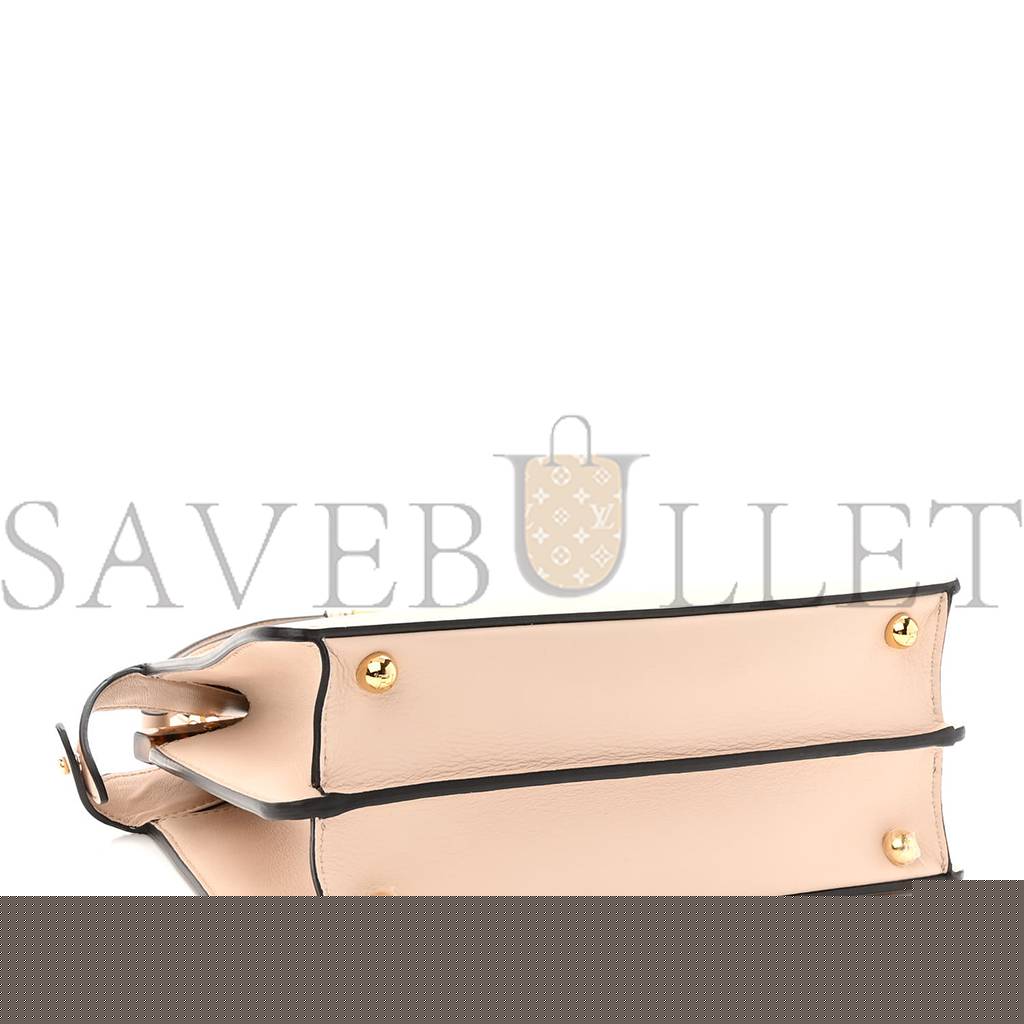 FENDI VITELLO SETA SHINY NAPPA PLEXIGLASS SMALL PEEKABOO I SEE U SATCHEL POUDRE (27*20*10cm)