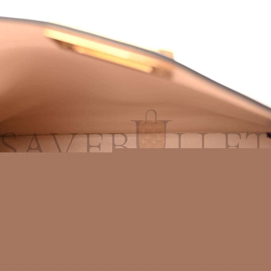 FENDI VITELLO SETA SHINY NAPPA PLEXIGLASS SMALL PEEKABOO I SEE U SATCHEL POUDRE (27*20*10cm)