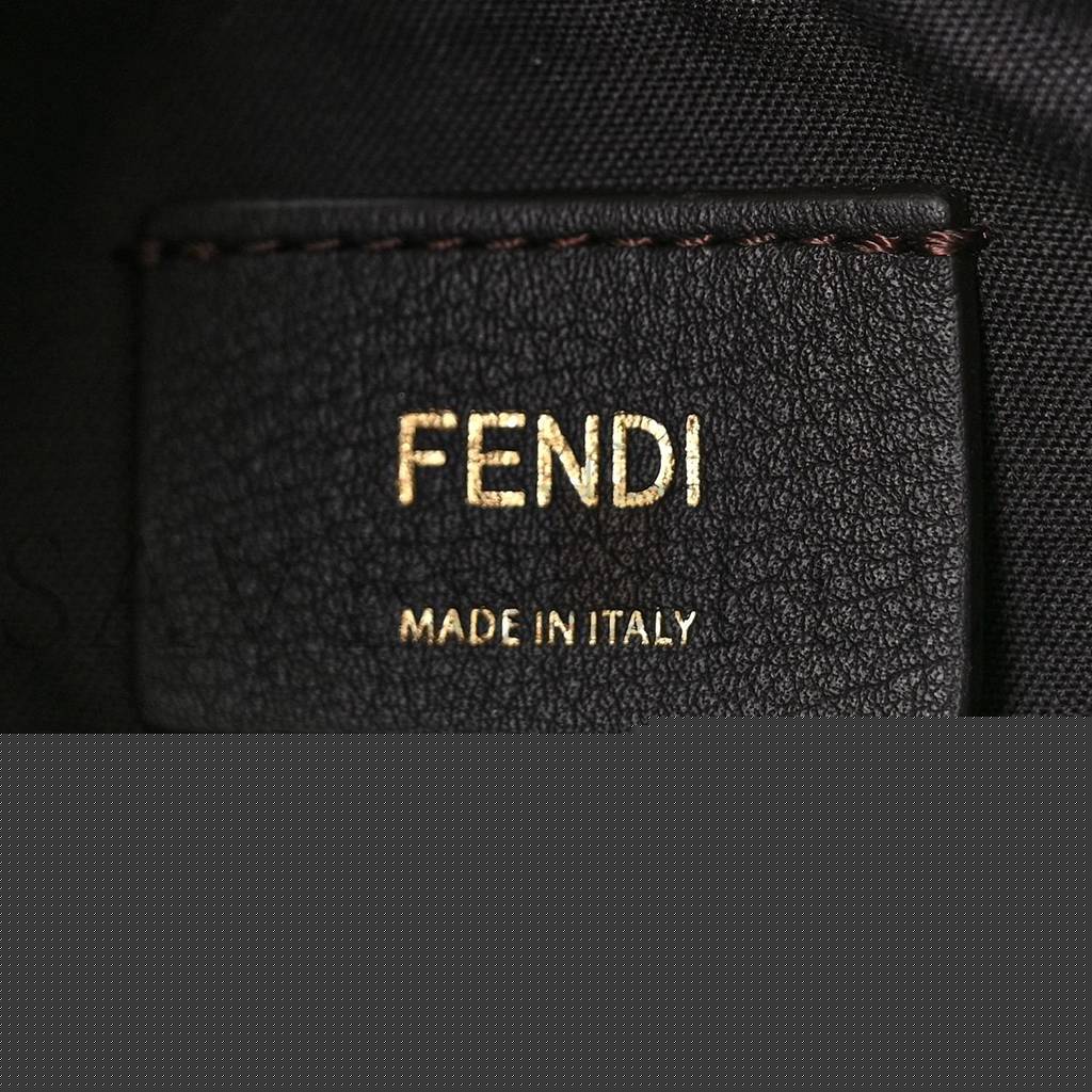 FENDI WOOL HOUNDSTOOTH SMALL FENDIGRAPHY HOBO BAG GRIGIO ANTHRACITE (28*23*8cm)