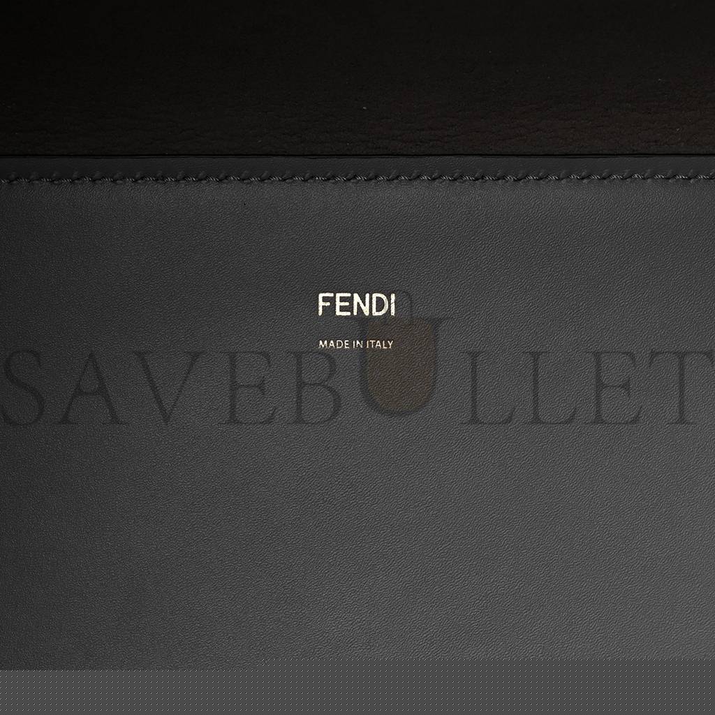 FENDI VITELLO KING PLEXIGLASS MEDIUM FENDI SUNSHINE SHOPPER TOTE MOON (36*30*16cm)