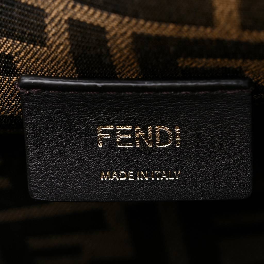 FENDI SHINY NAPPA MEDIUM FENDI FIRST AZZURRO BABY (32.5*23.5*15cm)