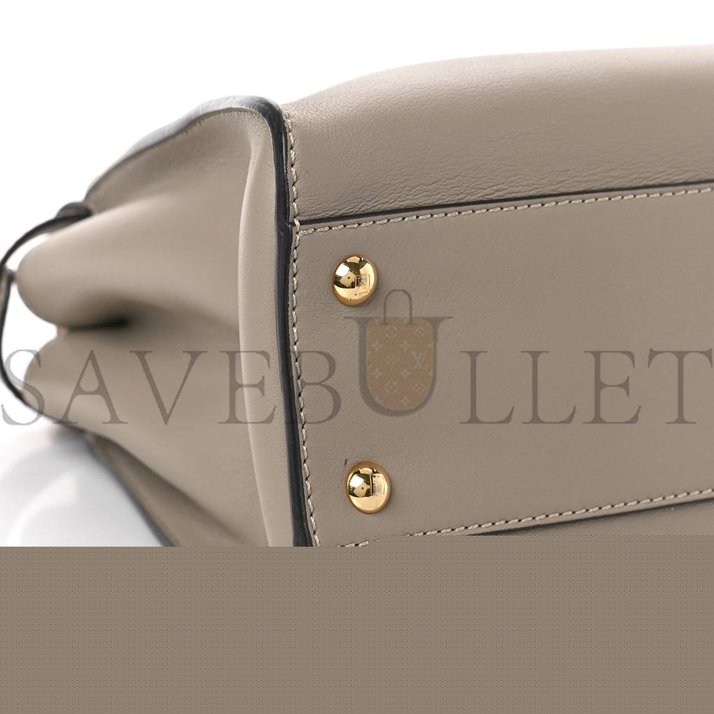 FENDI VITELLO SETA PLEXIGLASS TORTOISE MEDIUM PEEKABOO ICONIC SATCHEL TORTORA (33*25*13cm)