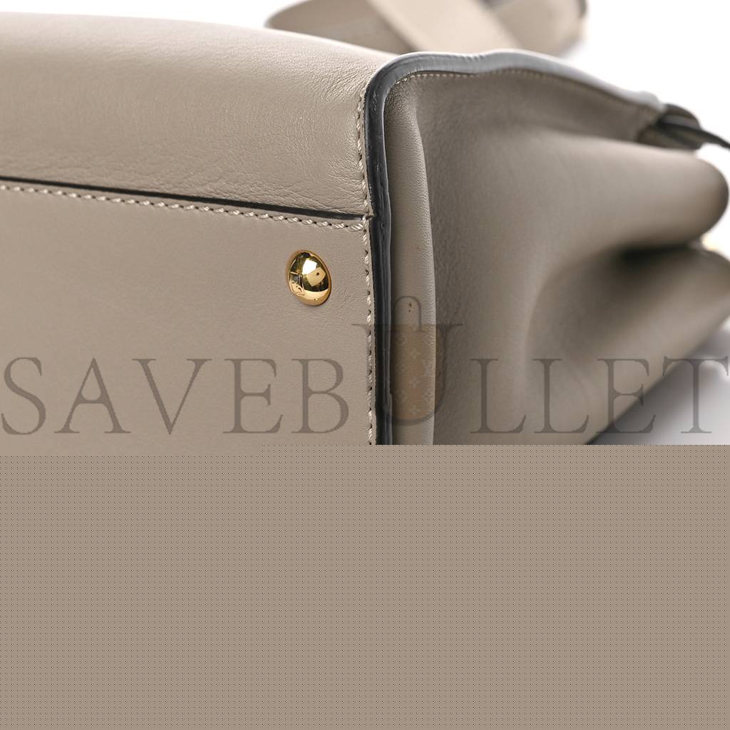 FENDI VITELLO SETA PLEXIGLASS TORTOISE MEDIUM PEEKABOO ICONIC SATCHEL TORTORA (33*25*13cm)