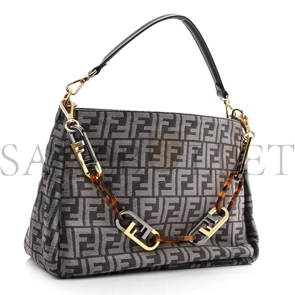 FENDI CHENILLE VITELLO SETA PLEXIGLASS FF O