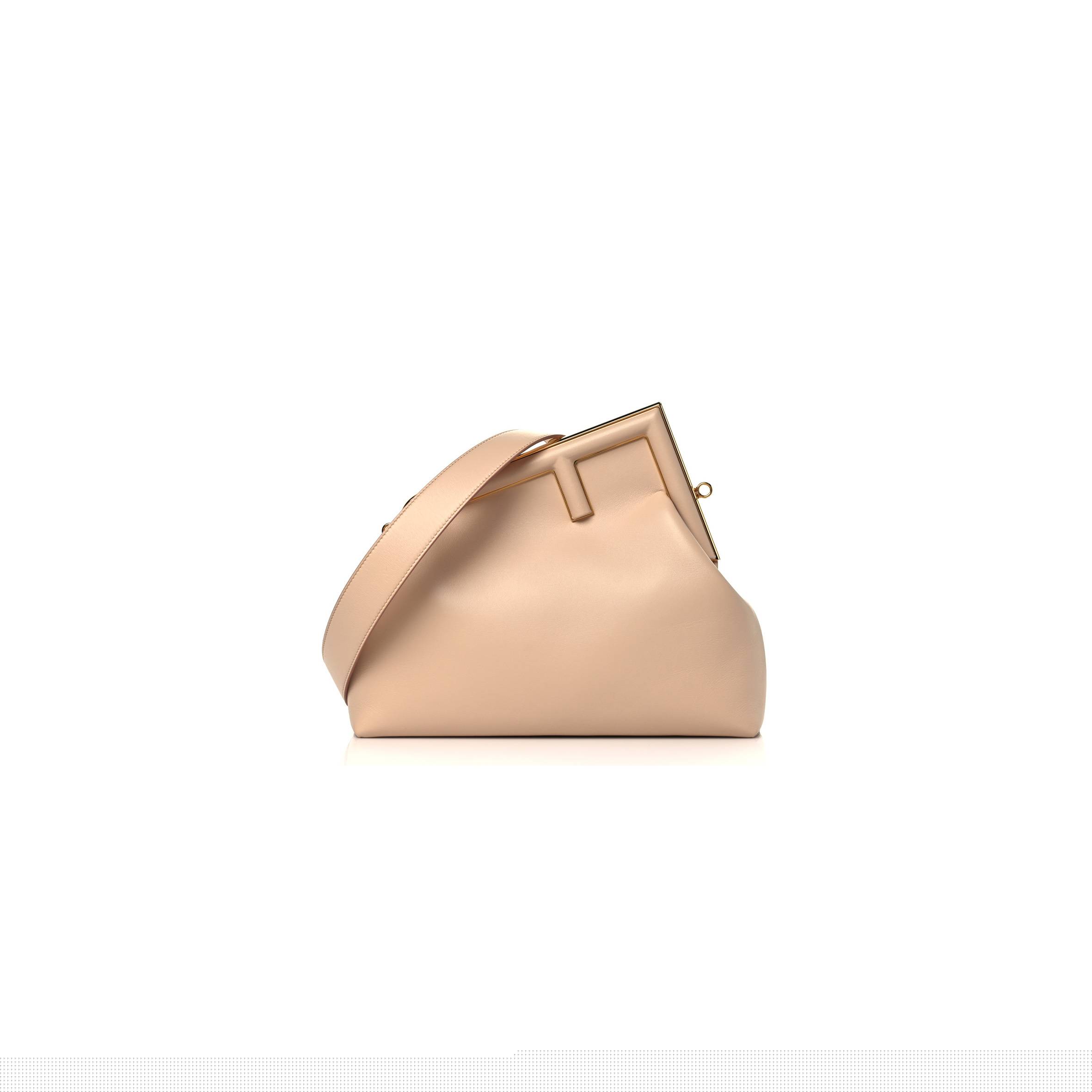 FENDI SHINY NAPPA MEDIUM FENDI FIRST POUDRE (32.5*23.5*15cm)