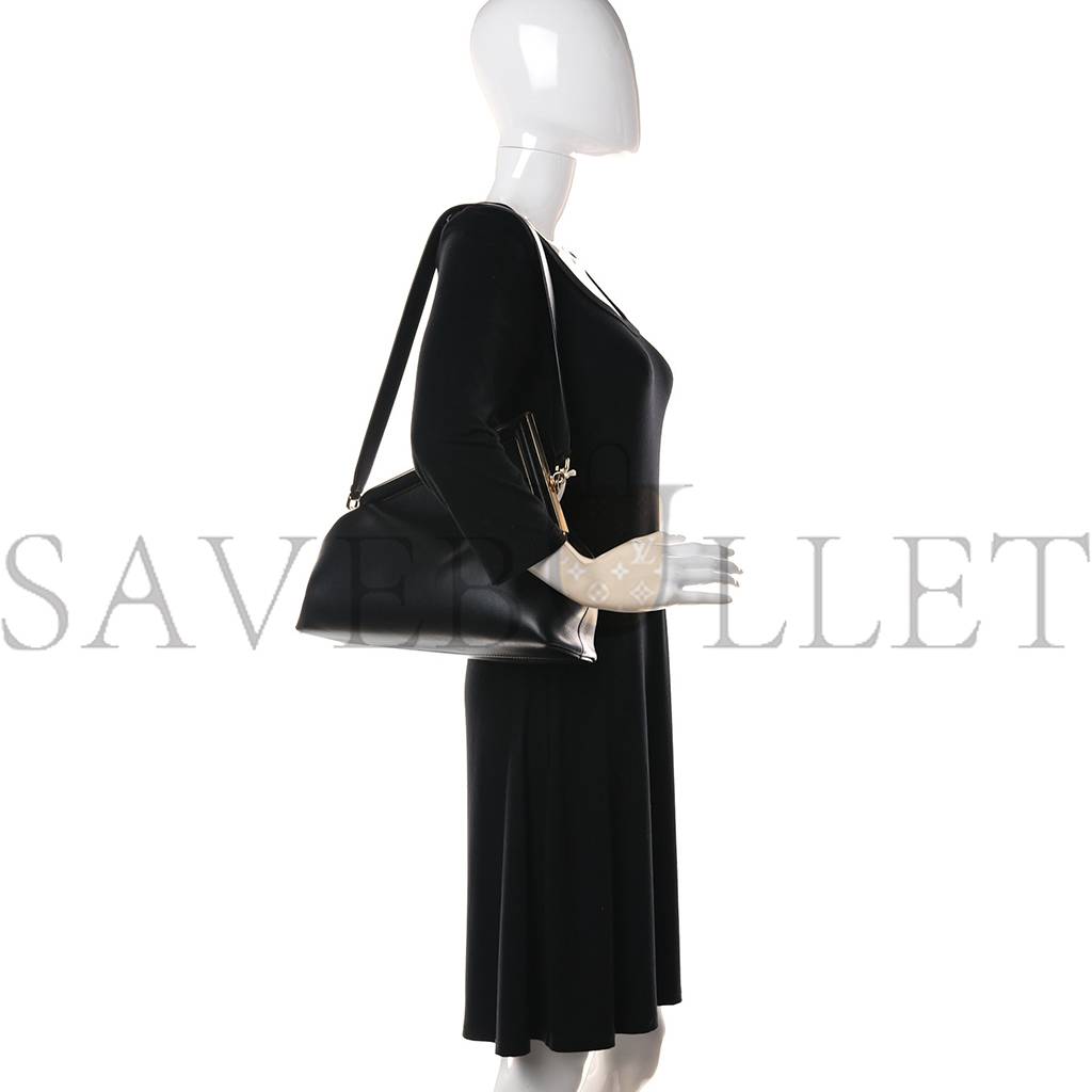FENDI SHINY NAPPA MEDIUM FENDI FIRST BLACK (32.5*23.5*15cm)