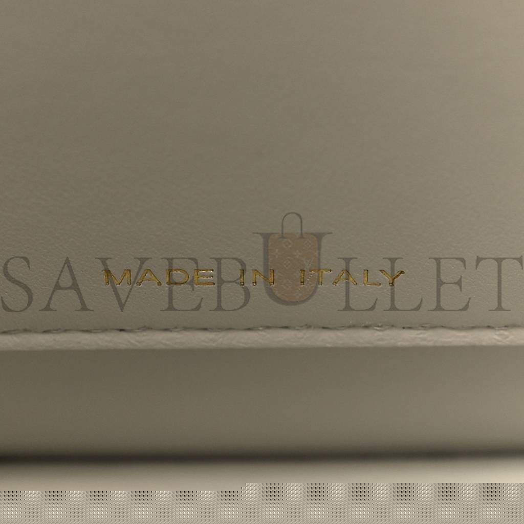 FENDI VITELLO SETA NAPPA PLEXIGLASS BI-COLOR PEEKABOO I SEE U SATCHEL WHITE ICE SAND (20*15*9cm)