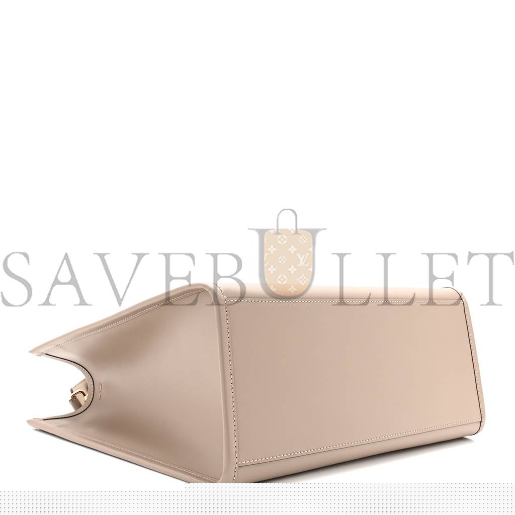 FENDI VITELLO KING PLEXIGLASS LOGO EMBOSSED MEDIUM FENDI SUNSHINE SHOPPER TOTE TORTORA (36*30*16cm)