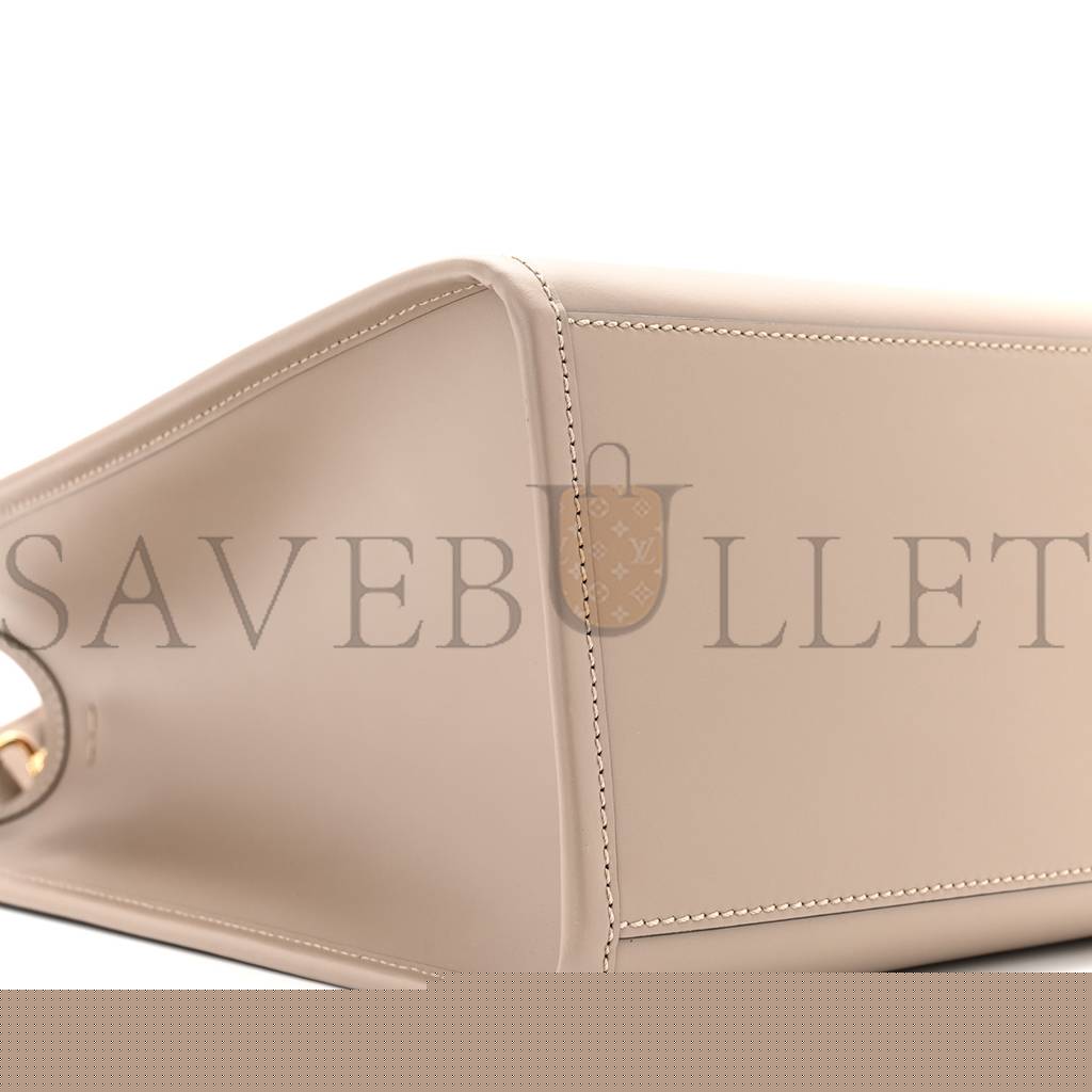 FENDI VITELLO KING PLEXIGLASS LOGO EMBOSSED MEDIUM FENDI SUNSHINE SHOPPER TOTE TORTORA (36*30*16cm)