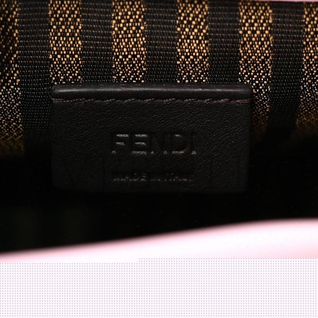 FENDI VITELLO KING PLEXIGLASS MINI FENDI SUNSHINE SHOPPER TOTE LAVANDA (17*13*5cm)