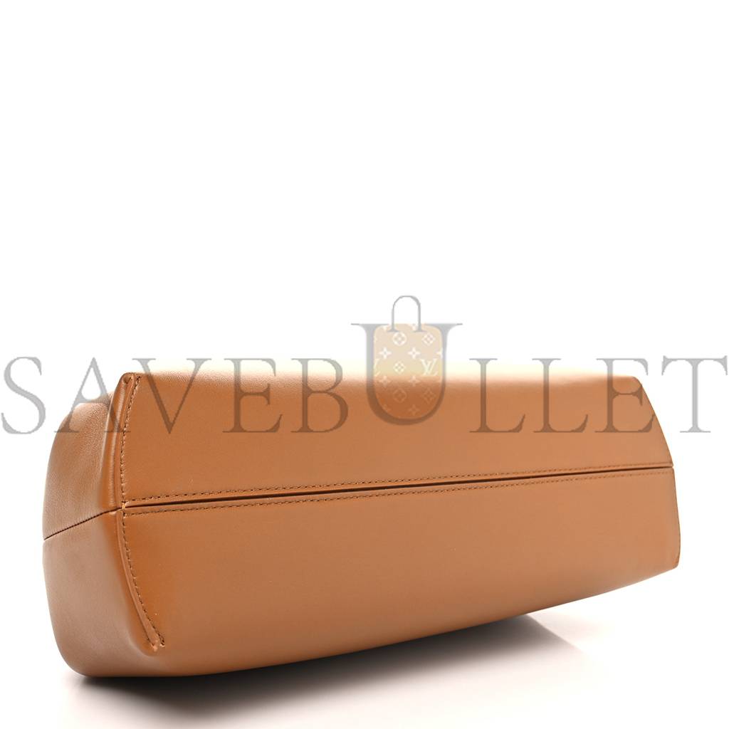FENDI SHINY NAPPA MEDIUM FENDI FIRST CARAMELLO (32.5*23.5*15cm)
