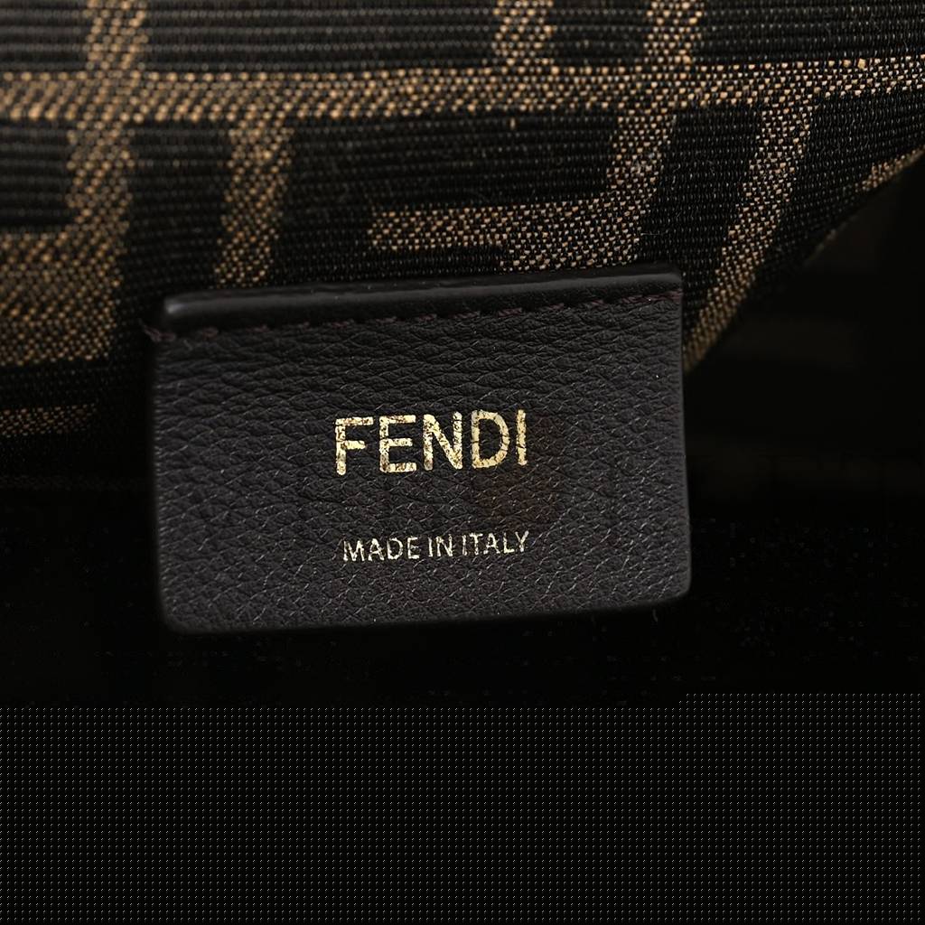 FENDI SHINY NAPPA MEDIUM FENDI FIRST CARAMELLO (32.5*23.5*15cm)