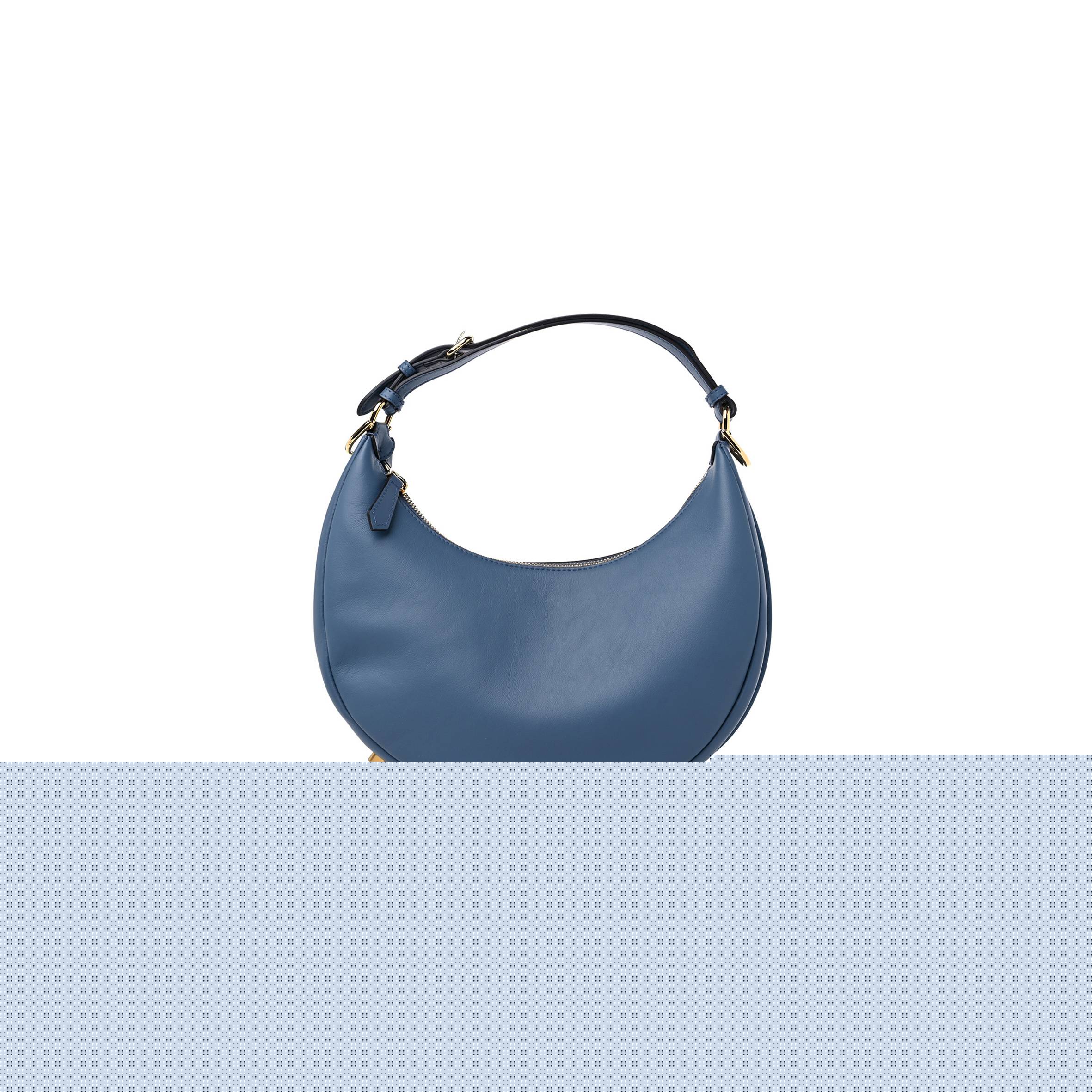FENDI VITELLO GRACE MATTE SMALL FENDIGRAPHY HOBO BAG MIRTO (22*17*9cm)