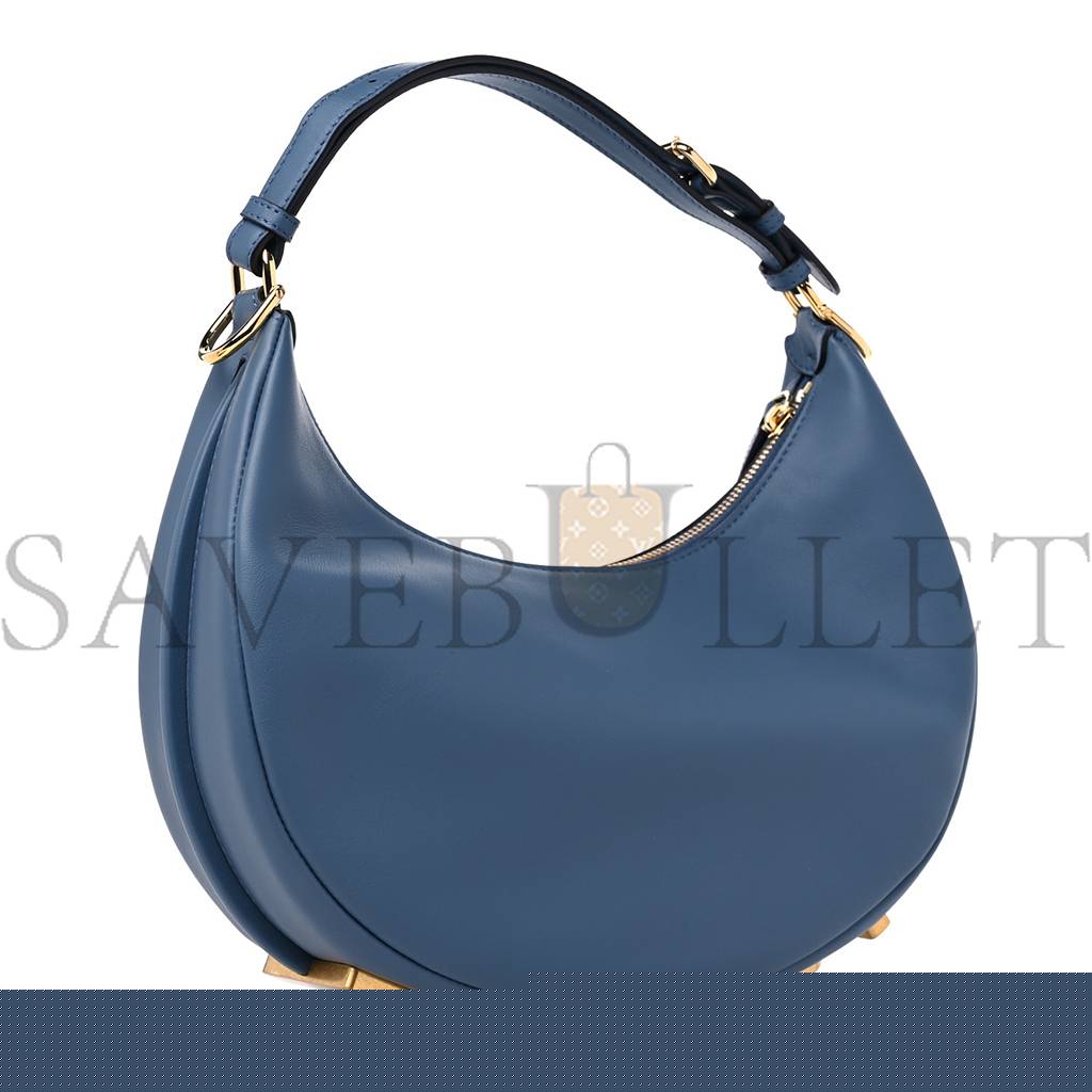 FENDI VITELLO GRACE MATTE SMALL FENDIGRAPHY HOBO BAG MIRTO (22*17*9cm)