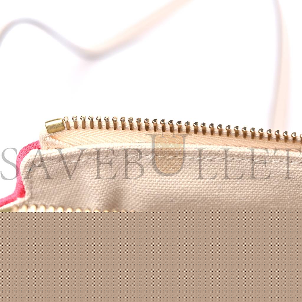 FENDI CANVAS PLEXIGLASS LOGO EMBROIDERED MINI BY THE WAY TOP HANDLE BOSTON BAG GREZZO PINK DALIA (18*11*8cm)