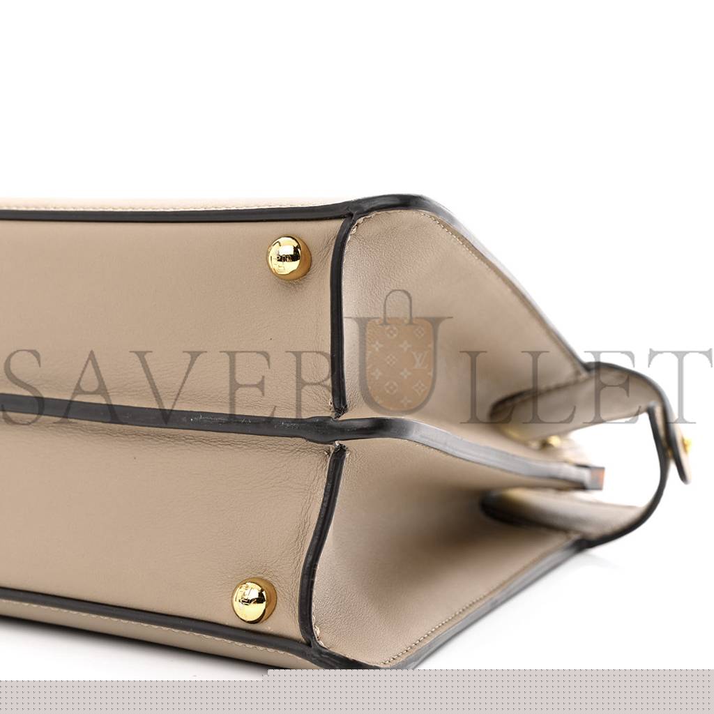 FENDI VITELLO SETA PLEXIGLASS TORTOISE MEDIUM PEEKABOO ICONIC SATCHEL TORTORA (34*25*13cm)