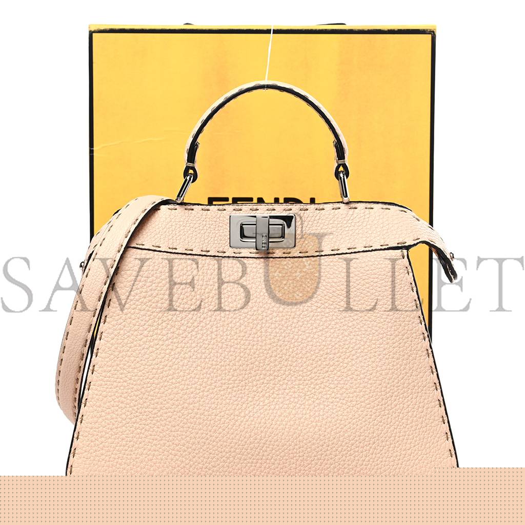 FENDI CUOIO ROMANO SELLERIA CHAMOIS SMALL PEEKABOO I SEE U SATCHEL CIPRIA (27*20*11cm)