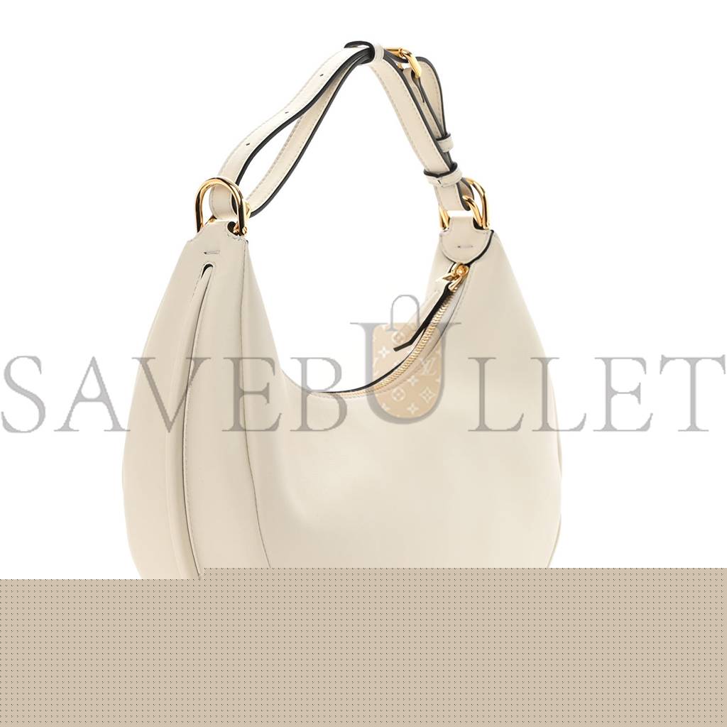 FENDI VITELLO GRACE MATTE SMALL FENDIGRAPHY HOBO BAG WHITE ICE (28*21*8cm)