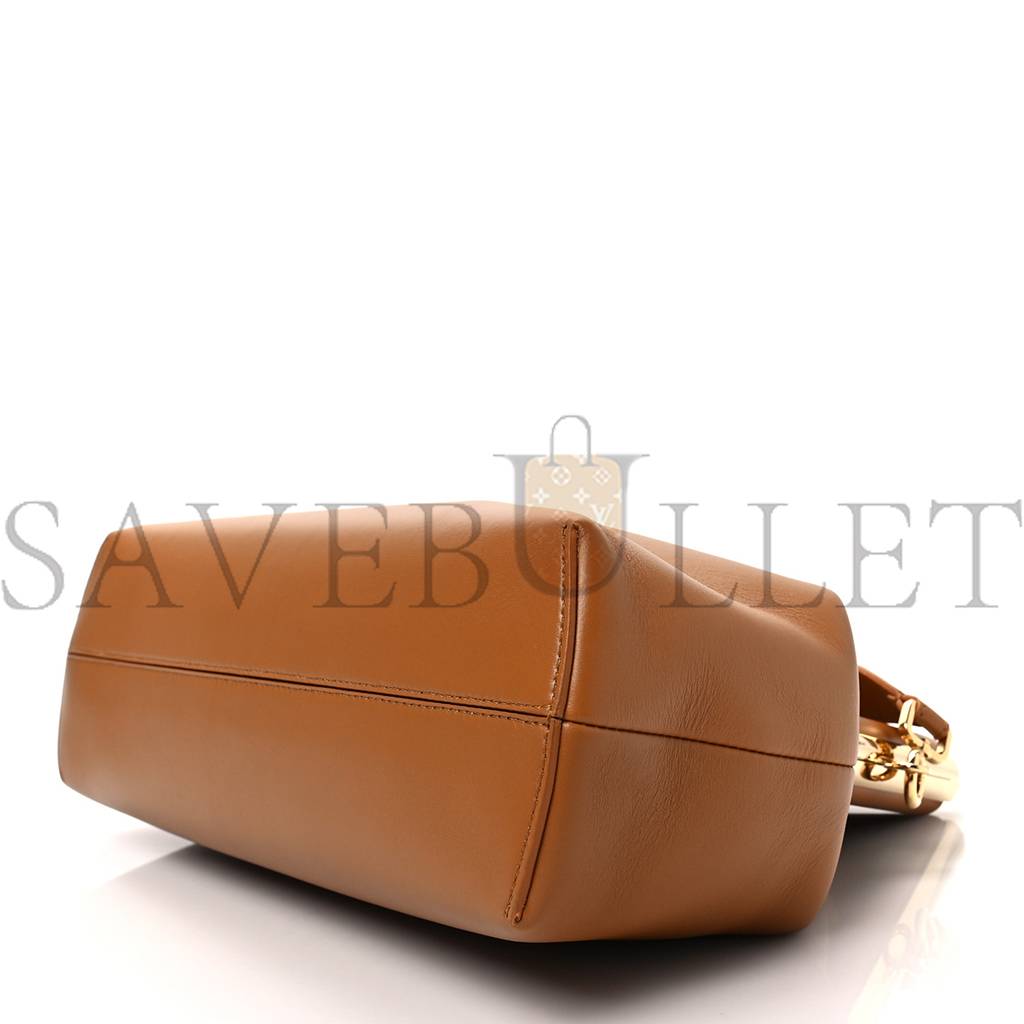 FENDI SHINY NAPPA MEDIUM FENDI FIRST CARAMELLO (32.5*23.5*15cm)